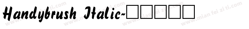 Handybrush Italic字体转换